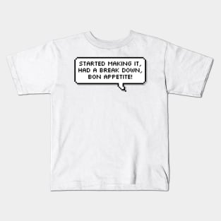 Bon Appetit Breakdown Kids T-Shirt